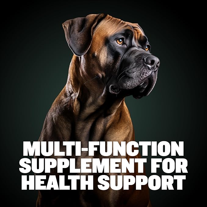 Bully Max Dog Chews & Multivitamin Treats for Puppy & Adult Dogs - 75 Soft Chews, Dog Supplements & Vitamins for All Breeds - Skin, Coat, Brain, Heart, Digestive Health, Immunity, Joint Support