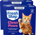 Fresh Step Clean Paws Advanced Multi Cat Clumping Litter with Febreze Freshness, 18.5 lb Each, Pack of 2 (Package May Vary)