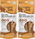 Good ‘n’ Tasty Savory Spoonables with Real Duck, Beef & Rabbit, 6 Count Tube, Triple Flavor Squeezable Lickable Wet Treats for Cats with Built-in Spoon for Less Mess (Pack of 2)