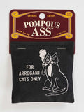 Blue Q Pompous Catnip Toys - Durable Cat Toys for Biting, Premium USA-Grown Organic Catnip, Pet Supplies, 100% Silk-Screened Cotton Pouch w/Funny Kitty Graphics, Cute Cat Birthday Gift Ideas