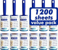 1200 Sheets Lint Roller with 6 Upgraded Handles (6 Rollers + 6 Refill), Mage Value Set Sticky Lint Rollers for Pet Hair, Portable Pet Hair Remover for Clothes, Furniture, Carpet, Dog and Cat