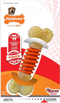 Nylabone PRO Action Dental Bone Power Chew Toy for Dogs, Dog Toys for Aggressive Chewers, Bacon Flavor, Medium - Up to 35 lbs, 1 Count