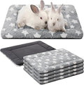 VitalCozy 4 Pcs Winter Dog Crate Pads, Ultra Soft Warm Washable Dog Cat Bed Mat for Pet Crate Comfortable Replaceable Reversible Kennel Pad for Small, Medium, Large Dogs(18 x 14 x 1.6 Inch,Gray)