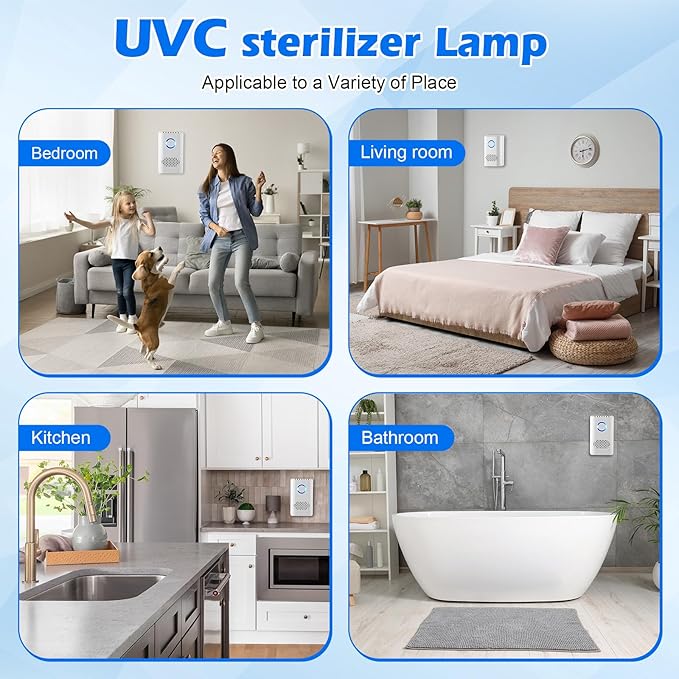 Qualirey 4 Pack UV C Light Bulb Compatible with Clarifion ODRx Cat Odor Deodorizer & Eliminator, Replacement Light Bulb for Home Pets Air Purifiers, Odor Eliminator Reduce Pet Odors, Smoke, Dust