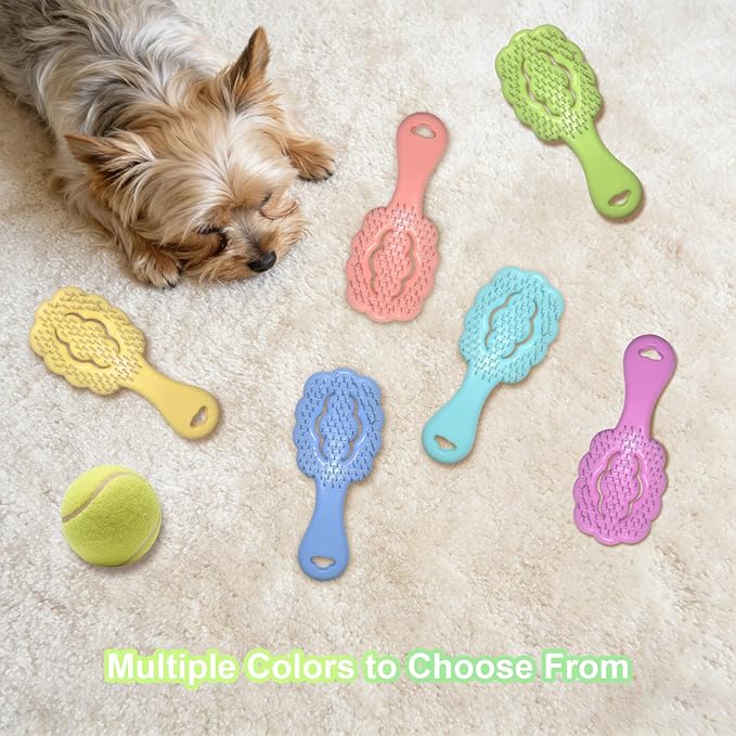 Cloud Shape Small Dog Grooming Brush - Soft Bristle Dog Brush - Ideal Gentle Puppy Hair Brushes for Maltese and Small Breeds- Perfect for Shih Tzus, Yorkies, and Maltipoos (Green)