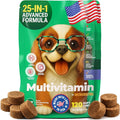 Dog Multivitamin Chewable Dog Vitamins and Supplements with Glucosamine, Probiotics & Omega – 120 Dog Vitamins Multivitamin for Skin, Coat, Joint & Immune Health
