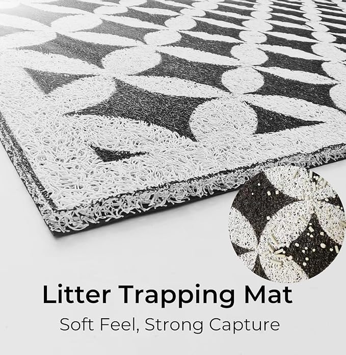 2 pack Stainless Steel Cat Litter Box with High Sides - Metal Cat Pan, Large Indoor Litter Tray, Never Absorbs Odor, Pet Toilet Supplies Smooth Surface for Kitten, Kitty, Rabbit 19.7"x13.8"x6"