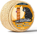 Pelzin Natural Sisal Rope for Cat Scratcher 1/4 Inch by 150 Feet, Cat Tree Rope Twine for Cat Scratching Post Replacement, Cat Tower with Scratch Post Repairing, Replace, Recovering and DIY, Natural