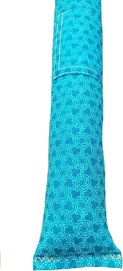 Refillable 15" Catnip Cat Kicker Toy Filled with 1 oz Canadian Catnip, Turquoise
