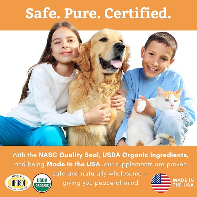 Wholistic Pet Organics Canine Complete - Dog Multivitamin Powder - 1 Lb - Daily Dog Vitamins and Supplements for Homemade Food - Immune System, Skin, Coat & Overall Health - All Breeds - 45 Scoops