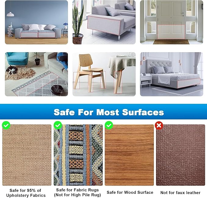 Anti Cat Scratch Furniture Protectors from Cats Scratching Stop, 12 Pack Self-Adhesive Single Side Couch Sofa Corner Protector from Cat Claws