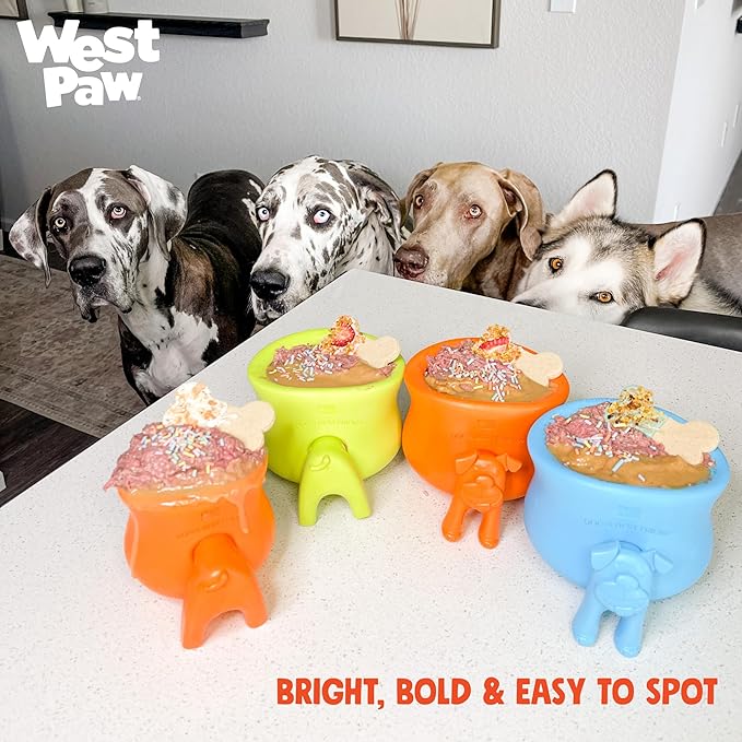 WEST PAW Toppl Stopper Durable Freezer Insert Accessory for Dog Treat Toy- Secure Leak Proof Design for Mess Free Prep of Frozen Fillings and Easy Clean Up - Clover Green