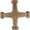 Pupstages Dogwood Jack Dog Chew Toy – Real-Wood Blend, Bacon Scented, 4 Chewable Ends, Moderate Chewers, Large, 7.5" x 2"