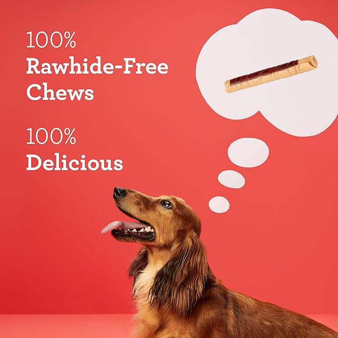 DreamBone DreamSticks, Rawhide Free Dog Chew Sticks Made with Real Chicken and Vegetables, 9 Sticks (Pack of 3)