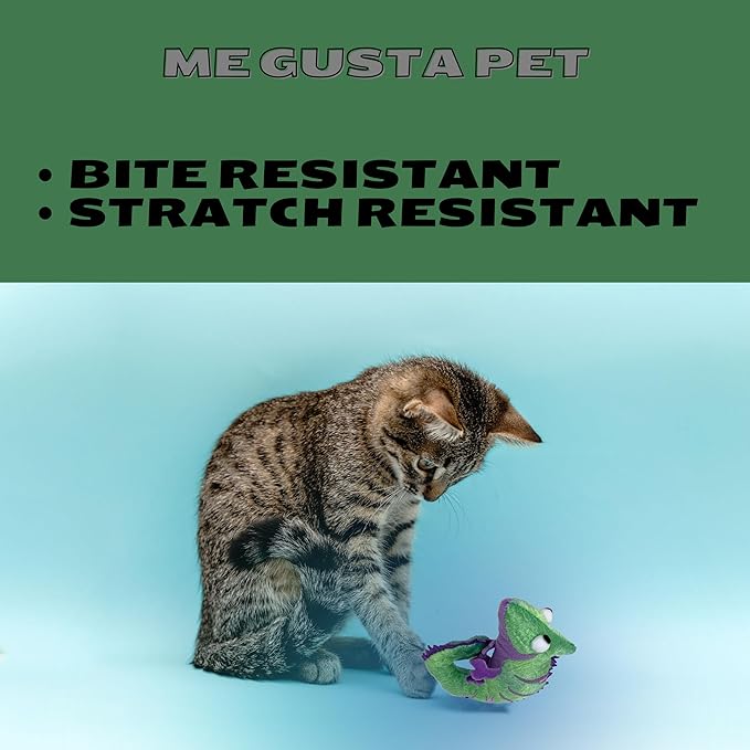 Cat Toys Catnip Crinkly Sound Toy with North American Catnip | Lizard Cat Toy Crinkle Paper Sound | Cat Kitten Toy Teething Chew | Cats Kicker Crinkle Paper | Chameleon Cat Toy 4.5-INCH