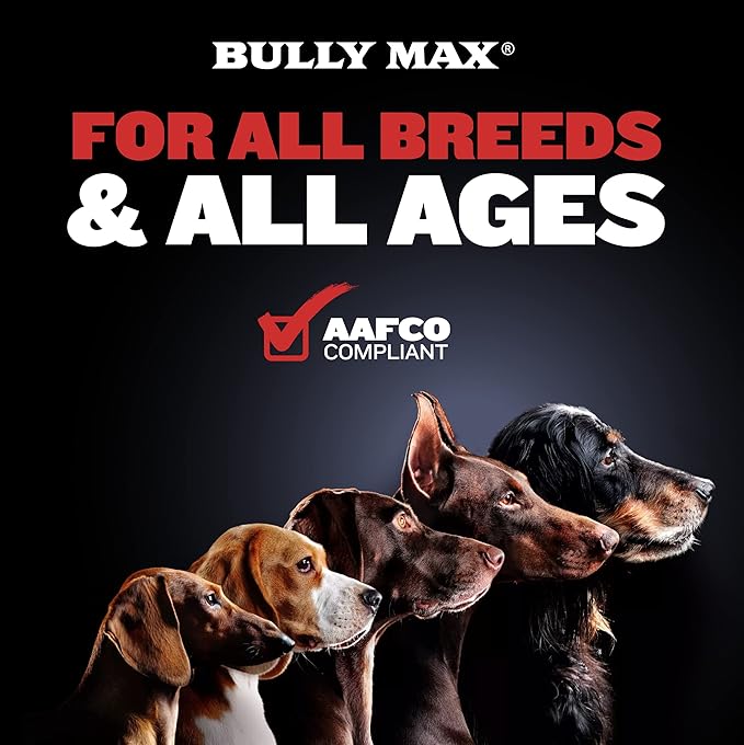 Bully Max 2-in-1 Muscle Builder Chewable Tablets for Dogs - Puppy & Dog Vitamins, Supplements for Muscle Gain & Growth - Canine Multivitamins Essentials for All Breeds & Ages - 30 Tabs
