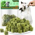 60g/2.13oz Cat Grass Teething Toy Hairballs,Chew Treats for Cats,Edible Cat Chew Toys,Natural for Cats,Teeth Cleaning and Hairball Removal (60g)