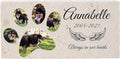 Personalized Pet Memorial with Keepsake Photo on Limestone - Headstones, Garden Stones, and Grave Markers for Dogs - Dog Memorial Stone, Pet Memorial Gifts - 12”x 6”x1.25" D (C. Annabelle Design)