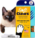 Soft Claws Cat Nail Caps for Large Cats – (40 Caps, Green and Orange) - Veterinarian-Developed | Protects Furniture & Skin - Easy to Apply, Long-Lasting Anti-Scratch Soft Cat Claw Covers