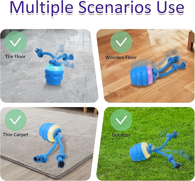 Interactive Dog Toys with Motion Activated, Squeaky Dog Toy for Daily Training, Keep Dogs Busy