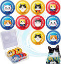 Cat Calming Patches for Travel, Car & Home Use, Pheromone & Natural Essential Oil Calming Diffuser for Cats & Kittens to Reduce Anxiety and Stress, Long Lasting & Non Toxic, 10 Count