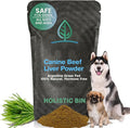 Holistic Bin Canine Beef Liver Dog Food Toppers | Supplement Powder with Iron, B-Complex & Vitamin A | Daily Pet Meal Essentials | for Shiny Coat and Skin Health & Overall Wellness | Beef Liver (50g)