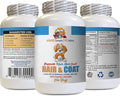 Dog Hair and Skin Vitamins - Dog Hair and Coat Health - Skin Itch Relief - Nail Health - Vitamin d for Dogs - 1 Bottle (60 Tablets)