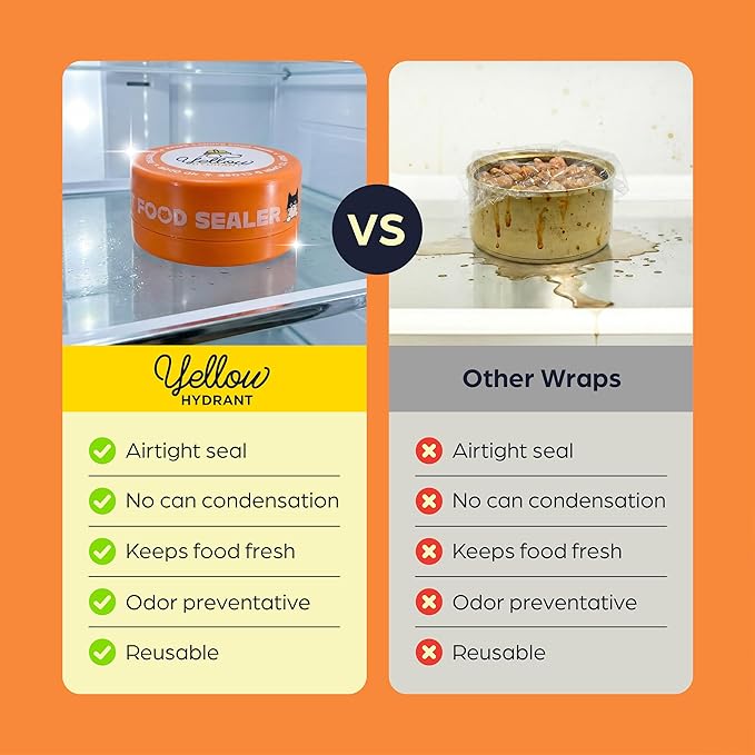 Canned Cat Food Storage Container Patent Pending Reusable Airtight Can Cover Pet Food Sealer - Keeps Cat Food Container Sealed and Fresh in the Fridge, Eliminates Odor (2 pack)