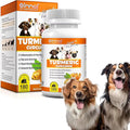 Turmeric for Dogs – 180 Count Tablet Treats with Curcumin & Piperine – Joint Health, Mobility, Allergy & Itch Relief, Skin & Coat, Hot Spots – Arthritis & Hip Joint Support with Salmon Oil