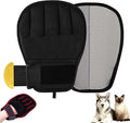 Electrostatic Pet Hair Remover Glove for Cats & Dogs, Patented Adjustable Strap, Reusable Five-Finger Grooming Glove, Non-Slip Fit, Removes Pet Hair from Couch, Carpet, Laundry & Car Seat