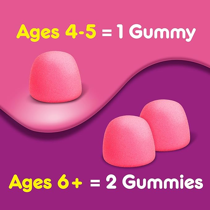 Pepto Kids Gummies, Helps Relieve Occasional Upset Stomach, Acid Indigestion, Sour Stomach and Heartburn, 72 Total (3 Packs of 24)