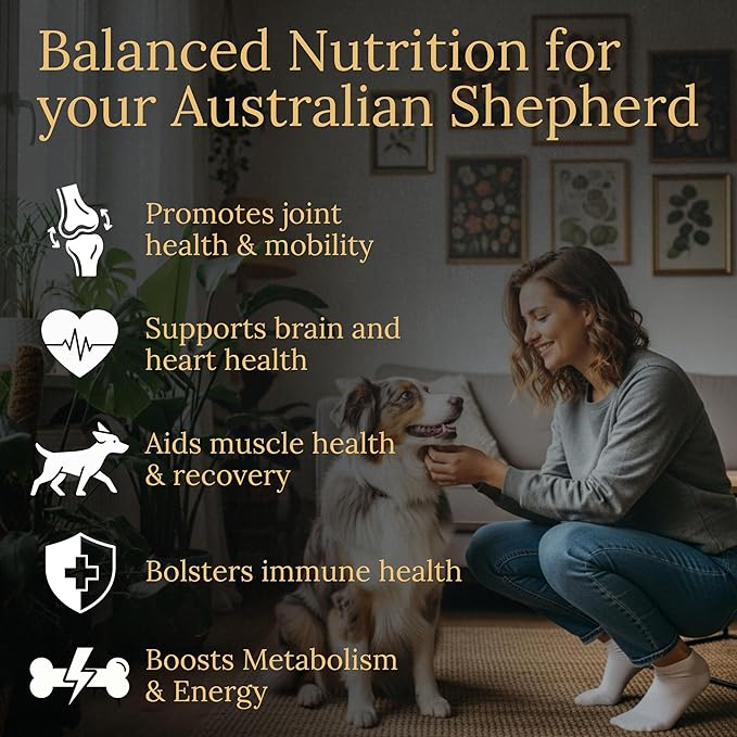 Australian Shepherd Multivitamins, 90 Count, Made in the USA with Real Bacon