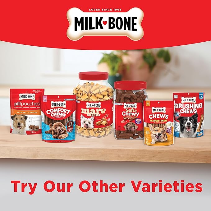 Milk-Bone Flavor Snacks Small Dog Biscuits, Flavored Crunchy Dog Treats, 60 Oz. Boxes (Pack of 3)