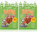 Catit Nibbly Jerky Cat Treats, Chicken & Fish Recipe - Grain-Free Cat Treat White, 1 Ounce (Pack of 2)