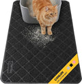 Conlun Cat Litter Mat Litter Trapping Mat, 35" x 23" Premium Durable PVC Grid Mesh with Scatter Control, Non-slip, Less Waste Cat Litter Box Mat, Soft on Kitty’s Paws, Urine Waterproof