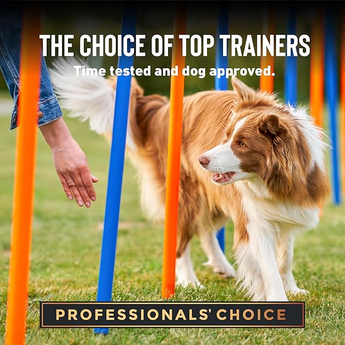 Cloud Star Tricky Trainers Crunchy Dog Training Treats 8 oz. Bag, Salmon Flavor, Low Calorie Behavior Aid with 450 treats