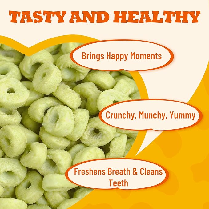 Catnip Cat Treats – Healthy Biscuits with Real Chicken, Vitamins & Catnip - Teeth Cleaning & Training Snacks for Indoor Cats (10.58 oz)