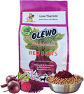 Olewo Original Red Beets for Dogs – Internal Support Dog Food Topper for Skin Sensitivity and Overall Balance, Prebiotic Fiber and Whole Food Nutrients, 2.2 lbs