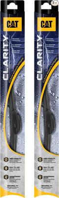 CAT Clarity Wiper Blades (2-Pack), Premium Performance Direct OEM Replacement, Universal Fit Front Windshield Wiper Blades, Durable Streak-Free Spotless Silent Easy Installation - 26" + 20"