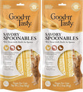 Good ‘n’ Tasty Savory Spoonables with Real Chicken, Salmon & Duck, 6 Count Tube, Triple Flavor Squeezable Lickable Wet Treats for Cats with Built-in Spoon for Less Mess (Pack of 2)