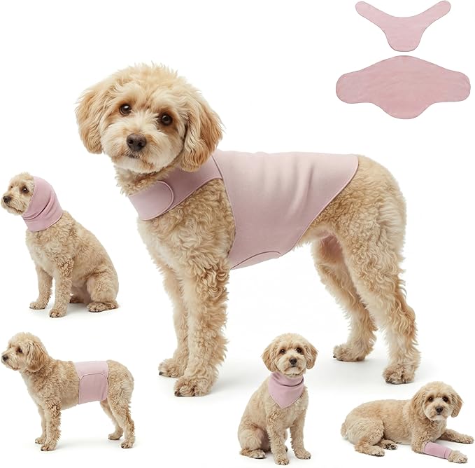 DAJIDALI® Dog & Cat Anxiety Vest & Spay Recovery Suit – Silent Calming Wrap for Surgery, Thunderstorms – Breathable Cone Alternative