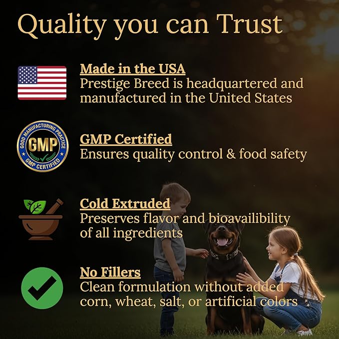 Multivitamins, Balanced Nutrition for Your Rottweiler, 90 Count, Made in The USA with Real Bacon
