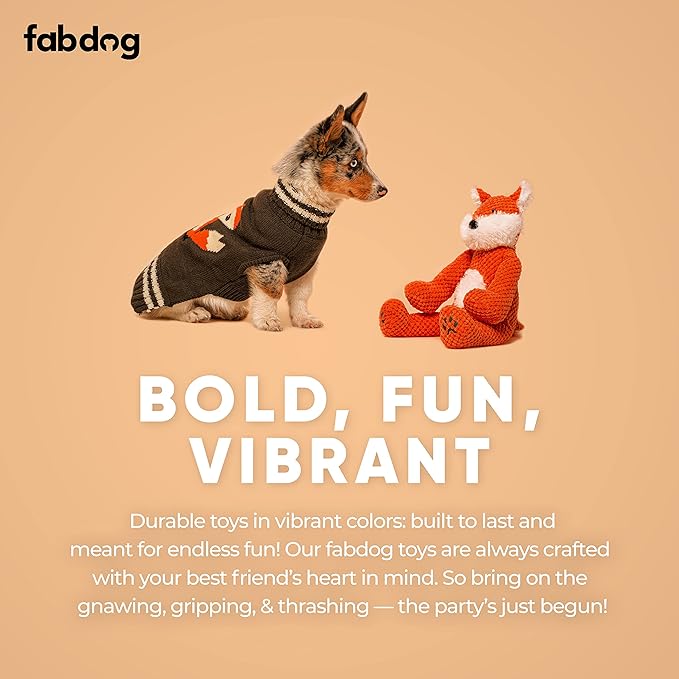 fabdog Floppies Plush Dog Toy - Cute & Durable Squeaky Dog Toys - Best Squeak Toy for Puppies and All Breeds | Ideal Pet Gift| Small Octopus
