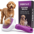 Poodle Pet Slicker Brush - For Dogs, Cats, Rabbits - Matted/Loose Fur, Knots - Suitable for Doodle/Goldendoodle Grooming and Shredding Short/Long Hair