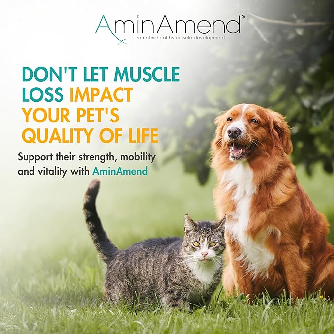 Muscle Support Pet Supplement for Small Dogs & Cats with CaHMB & Vitamin D3 – All Ages & Senior Dog Supplements for Muscle Strength, Mobility & Daily Activity – (30 Capsules)