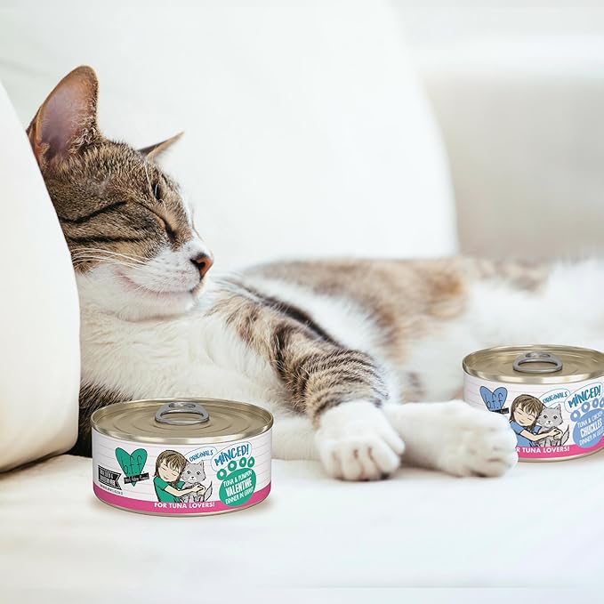 Weruva BFF Minced Natural Wet Cat Food, Batch O Besties Variety Pack, 5.5oz Can, Pack of 8