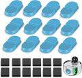 Cat Fountain Filter Replacement: Wireless Pet Water Fountain Filters - 24 Filters for Cordless Cat Drinking Fountain - 12 Pack Carbon Filters + 12 Pack Sponges Filters (6-Month Supply)