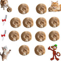 Rabbit Fur Ball Cat Toy, Soft and Comfortable, Durable and Scratch-Resistant, Won't Hurt Claws or Teeth, Self-Entertainment and Entertainment, Interactive Cat Toy (12 PCS)