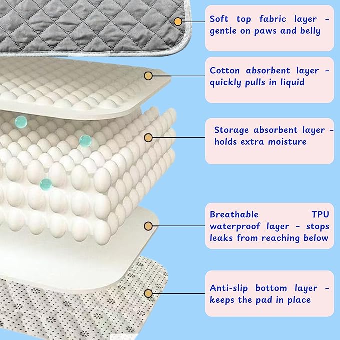 Bearded Dragon Diaper Accessories with Reusable Pad, Adjustable Wearable for Short Handling and Travel, Bearded Dragon Accessories, Reptile Travel Carrier Essentials (Grey)