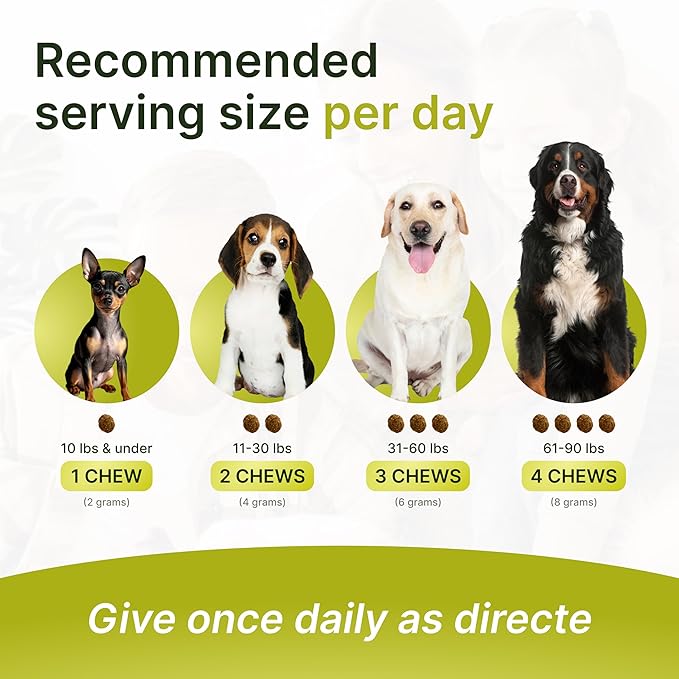 23-in-1 Multivitamin for Dogs – Soft Chews with Glucosamine, Chondroitin, MSM, Probiotics, Cranberry, Biotin, Zinc, Salmon Oil, Vitamins B, C, E – Hip & Joint, Skin, Digestive & Immune Support